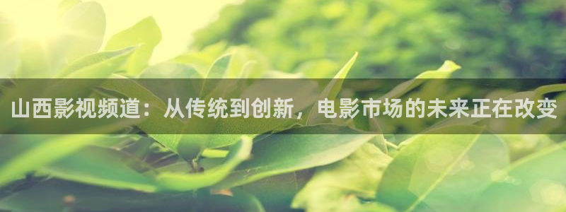 神马伦理我不卡电影：山西影视频道：从传统到创新，电影市场的未来正在改变