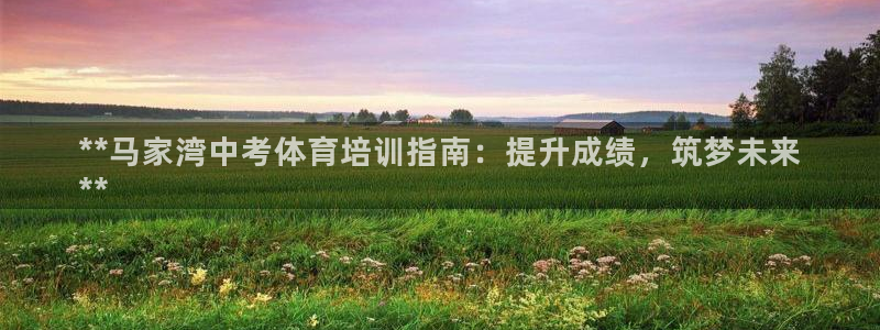 极悦平台使用注意事项：**马家湾中考体育培训指南：提
