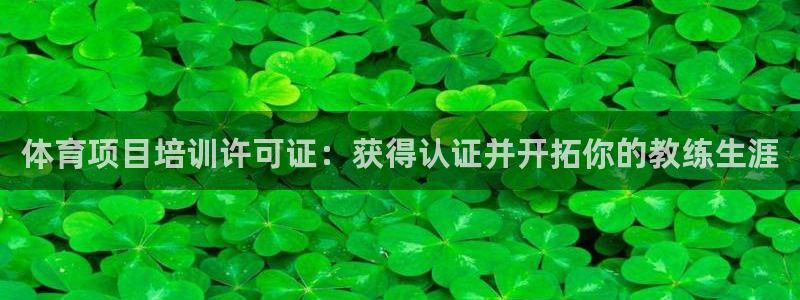 极悦娱乐股东有哪些：体育项目培训许可证：获得认证并开