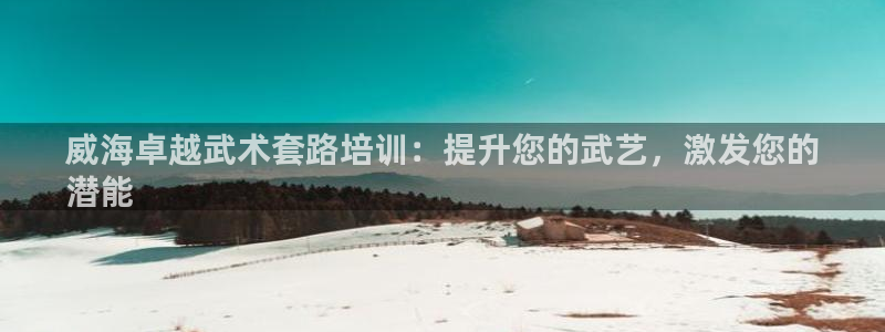 极悦平台官网登录不了：威海卓越武术套路培训：提升您的