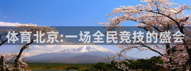 加盟极悦教育要多少钱：体育北京:一场全民竞技的盛会